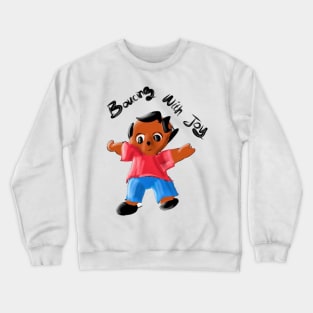 Bouncing with joy, Baby Bear Dancing White T-Shirt Crewneck Sweatshirt